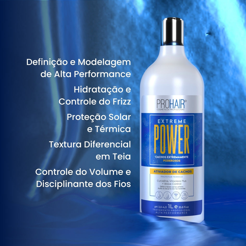 Ativador de Cachos Extreme Power 1L - Prohair