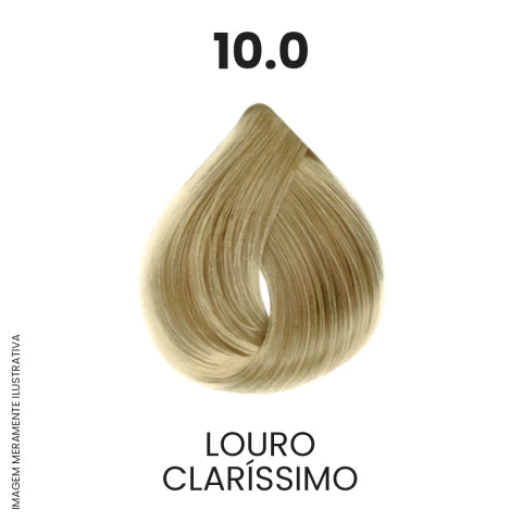 Coloração Profissional 60g Pro Color - 10.0 Louro Claríssimo