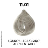 Coloração Profissional 60g Pro Color - 11.01 Louro Ultra Claro Acinzentado