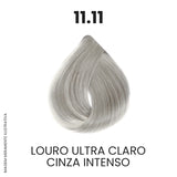 Coloração Profissional 60g Pro Color - 11.11 Louro Ultra Claro Cinza Intenso
