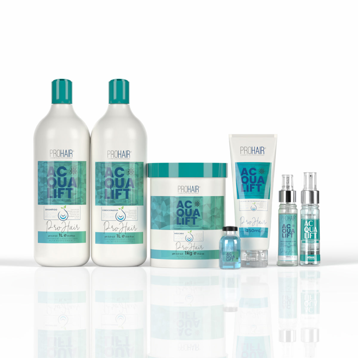 Kit Profissional de Hidroreconstrução Completo Acqualift - Prohair