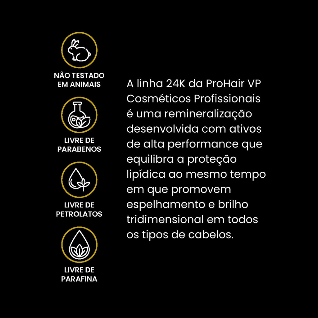 Leave In de Hidratação Ouro 24K 250ml - Prohair