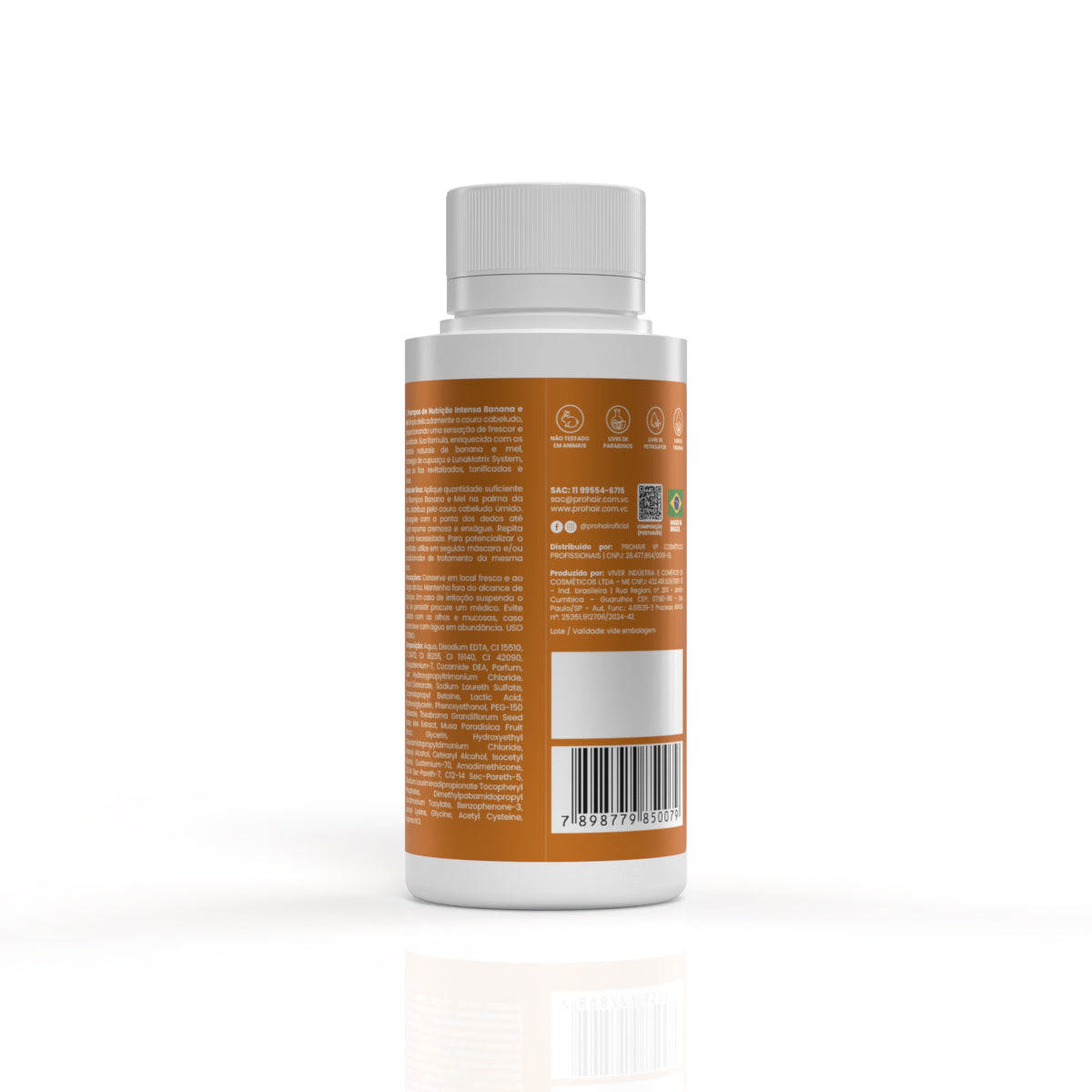 Shampoo de Nutrição Intensa Banana e Mel 90mL - Prohair