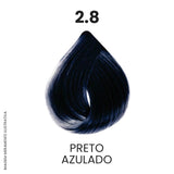Coloração Profissional 60g Pro Color - 2.8 Preto Azulado