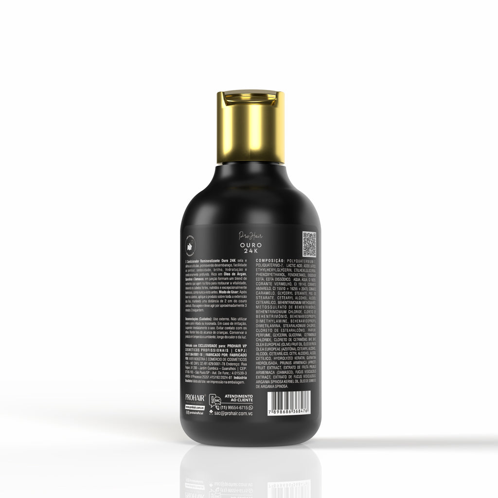Condicionador de Hidratação Ouro 24k 300mL - Prohair