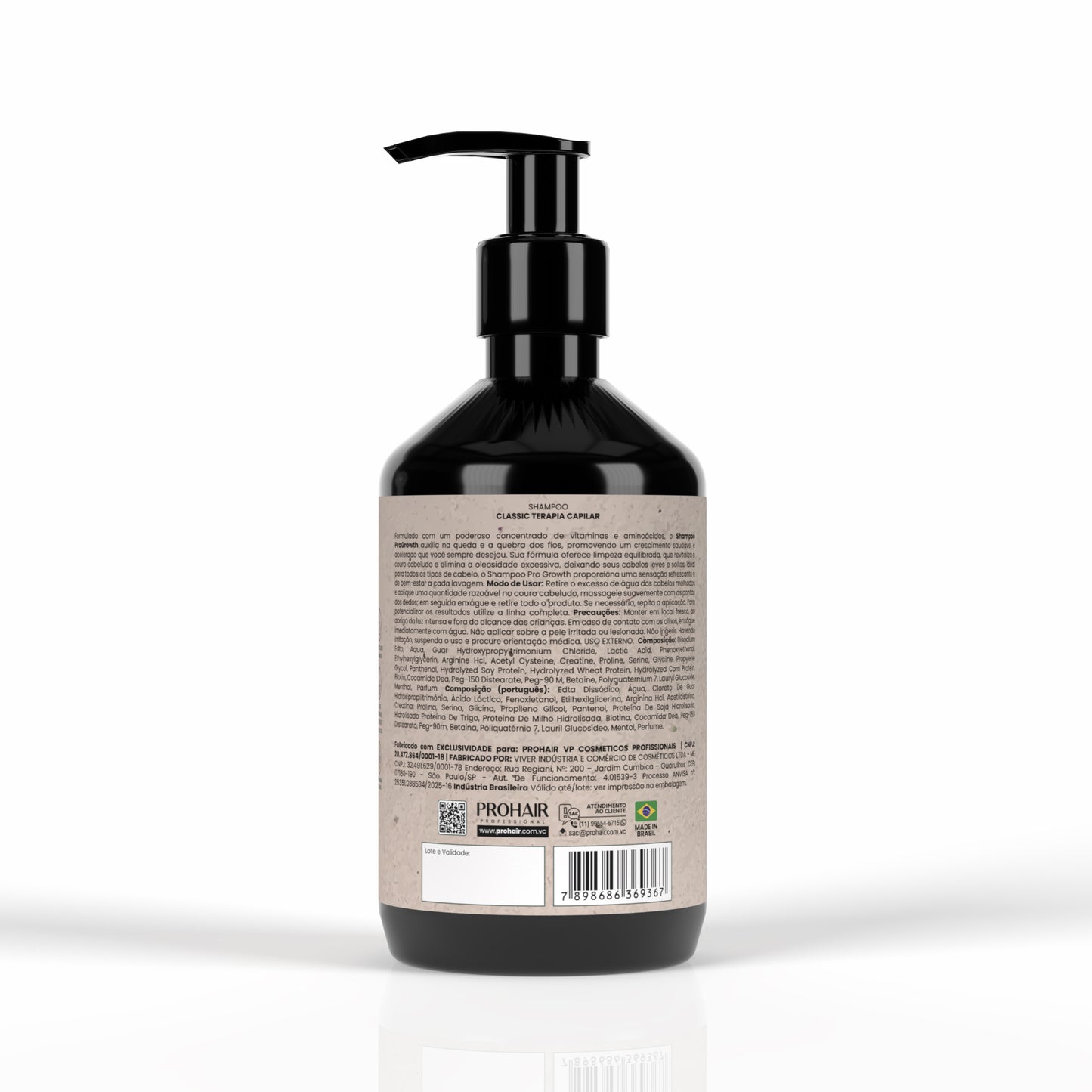 Shampoo para Crescimento Capilar ProGrowth Classic 500mL