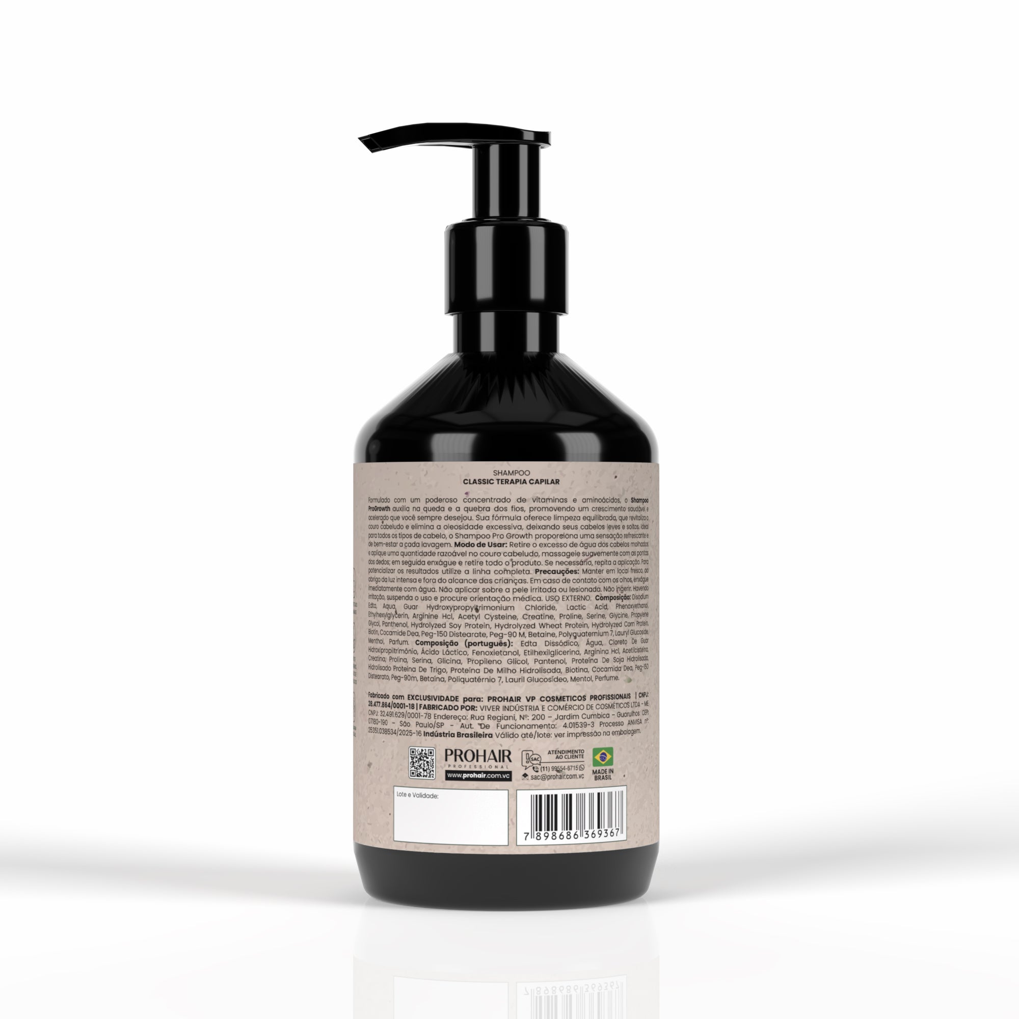 Shampoo para Crescimento Capilar ProGrowth Classic 500mL