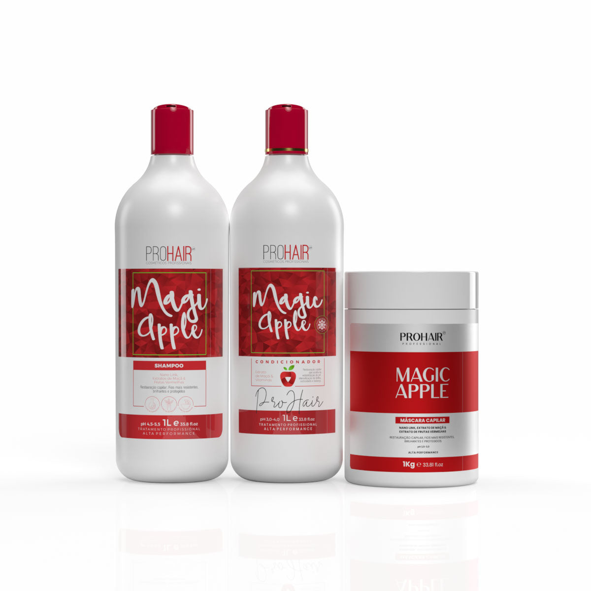 Kit Profissional Acidificante Magic Apple 3 itens - Prohair