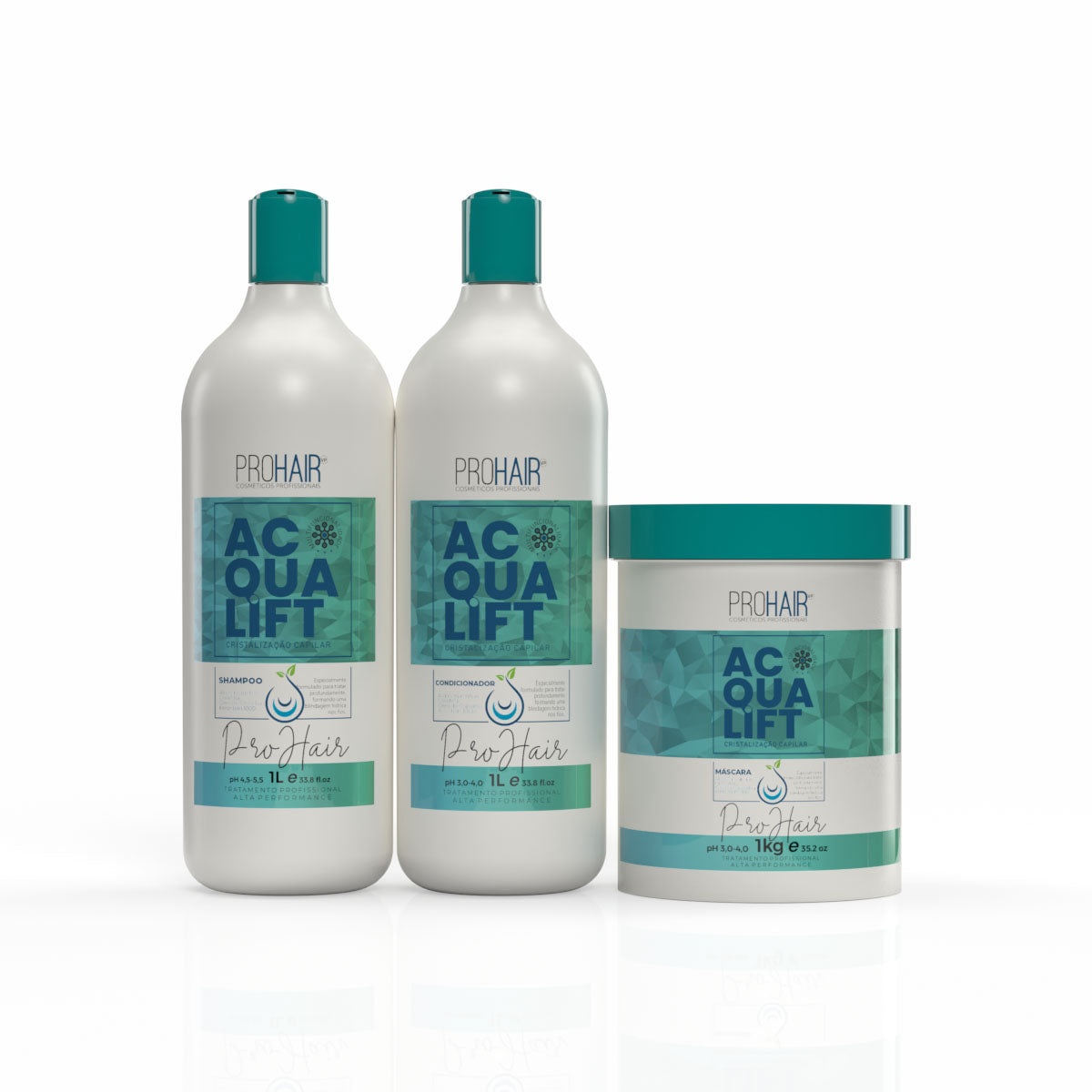 Kit Profissional de Hidroreconstrução 3 Itens Acqualift - Prohair