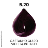 Coloração Profissional 60g Pro Color - 5.20 Castanho Claro Violeta Intenso