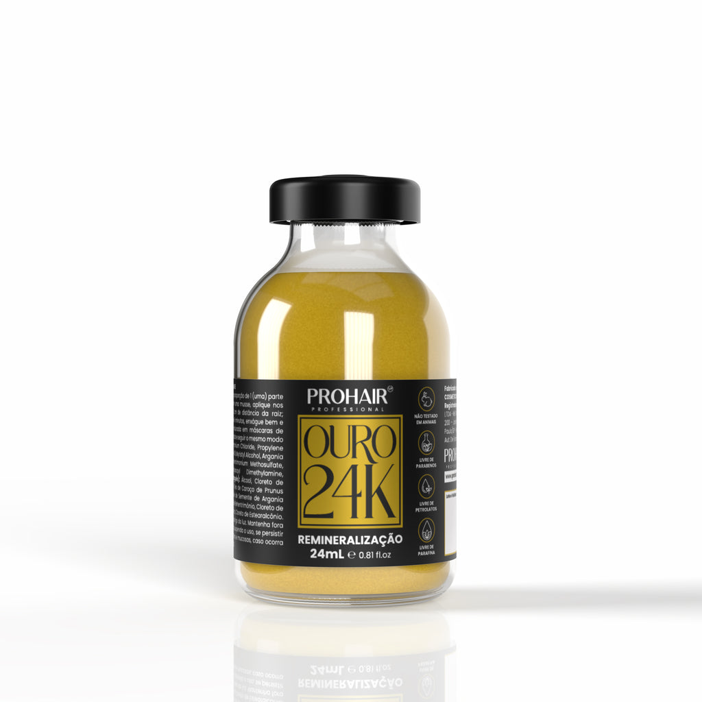 Ampola de Hidratação Ouro 24K 24ml - Prohair