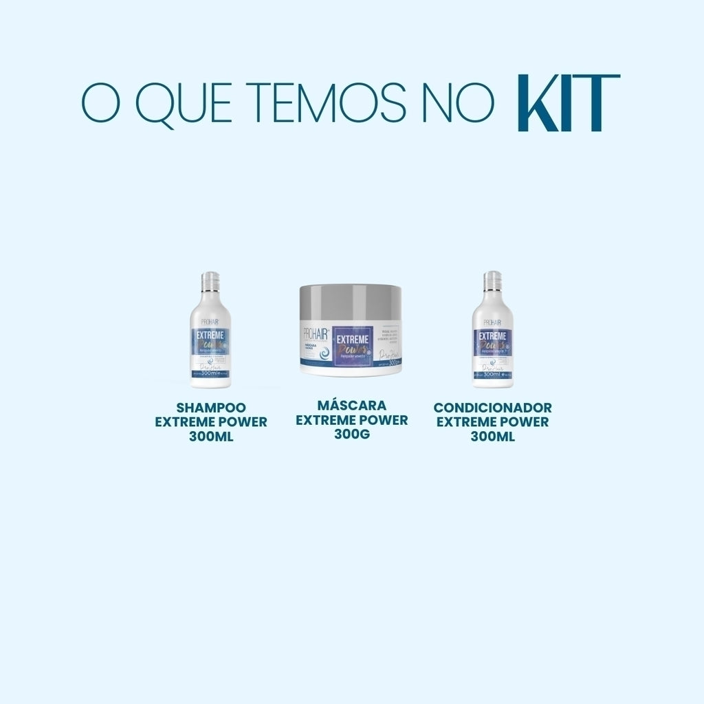 Kit Home Care Extreme Power 3 Itens - Prohair