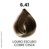 Coloração Profissional 60g Pro Color - 6.41 Louro Escuro Cobre Cinza