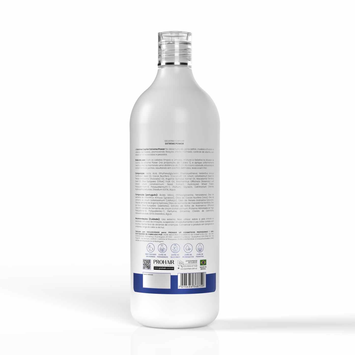 Gelatina Para Cachos Extreme Power 1L - Prohair