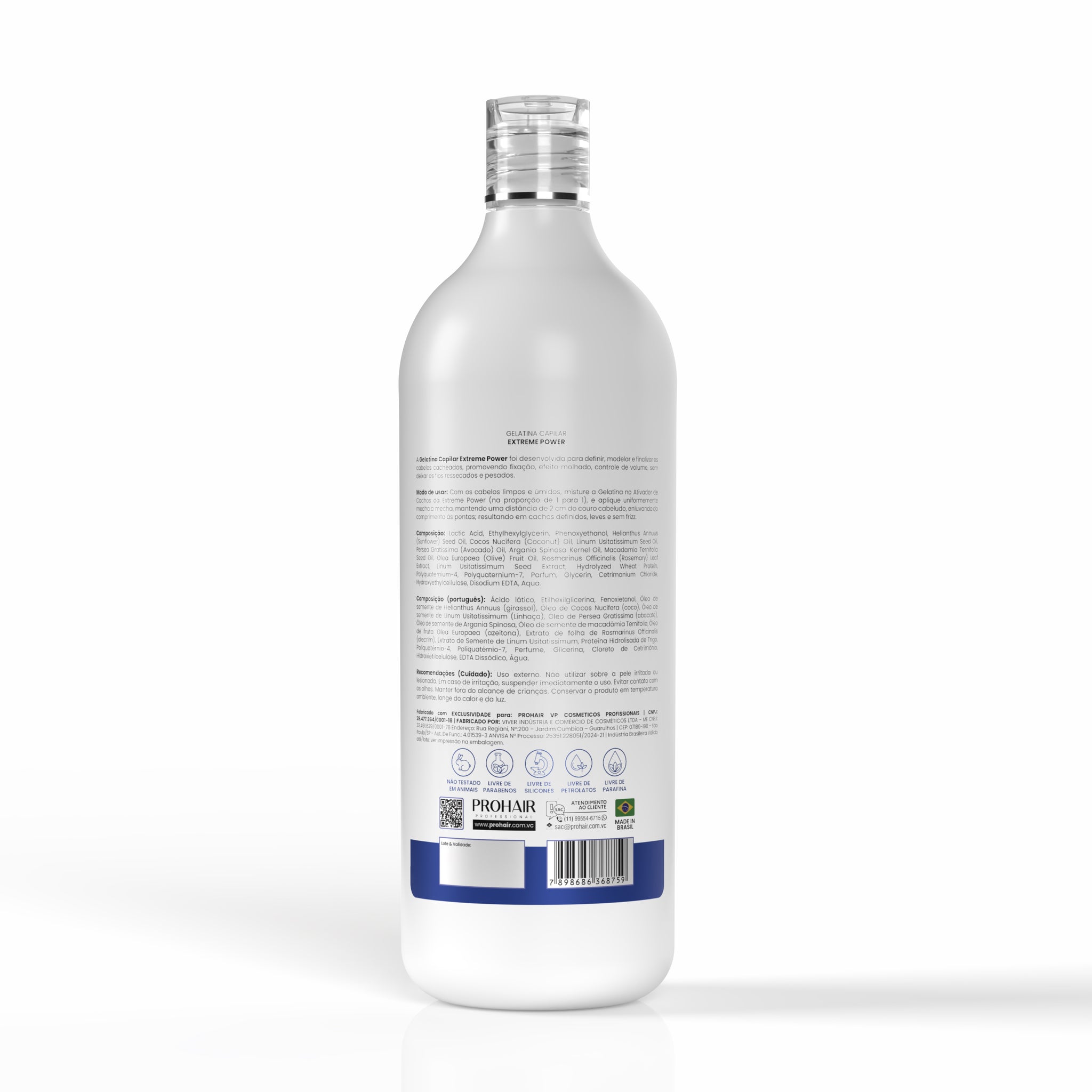 Gelatina Para Cachos Extreme Power 1L - Prohair