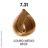 Coloração Profissional 60g Pro Color - 7.31 Louro Médio Bege