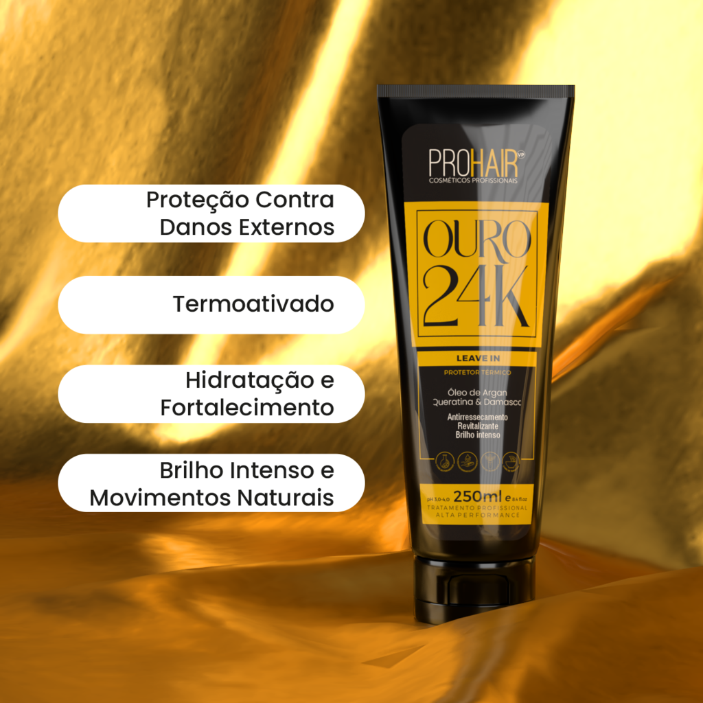 Leave In de Hidratação Ouro 24K 250ml - Prohair