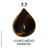 Coloração Profissional 60g Pro Color - 7.7 Louro Médio Marrom