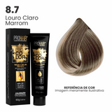 Coloração Profissional 60g Pro Color - 8.7 Louro Claro Marrom