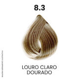 Coloração Profissional 60g Pro Color - 8.3 Louro Claro Dourado