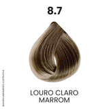 Coloração Profissional 60g Pro Color - 8.7 Louro Claro Marrom
