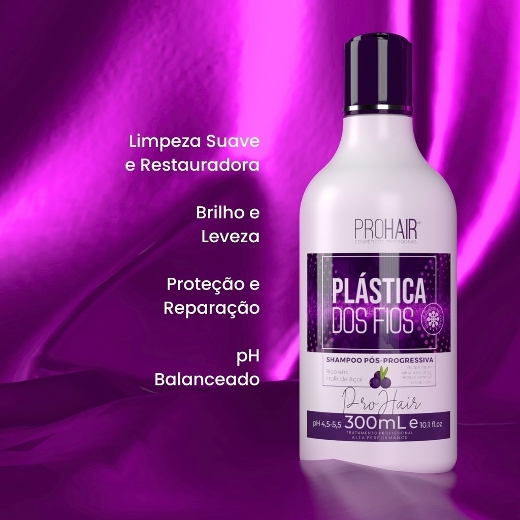 Shampoo Pós Progressiva Plástica dos Fios 300mL - Prohair
