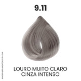 Coloração Profissional 60g Pro Color - 9.11 Louro Muito Claro Cinza Intenso