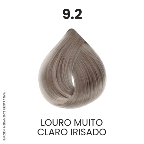 Coloração Profissional 60g Pro Color - 9.2 Louro Muito Claro Irisado