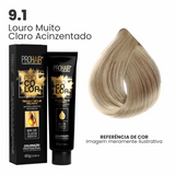 Coloração Profissional 60g Pro Color - 9.1 Louro Muito Claro Acinzentado