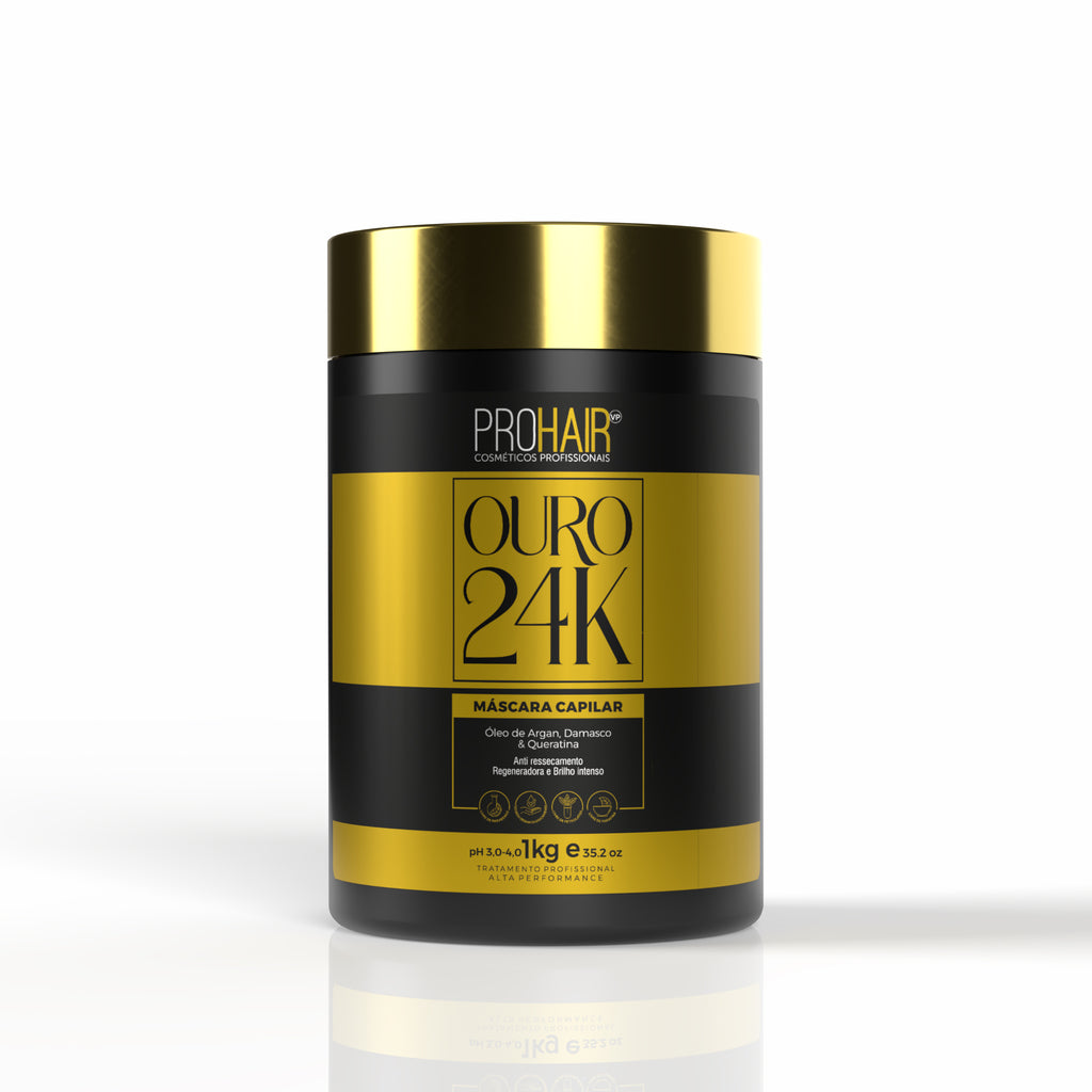Máscara de Hidratação Ouro 24K 1kg - Prohair