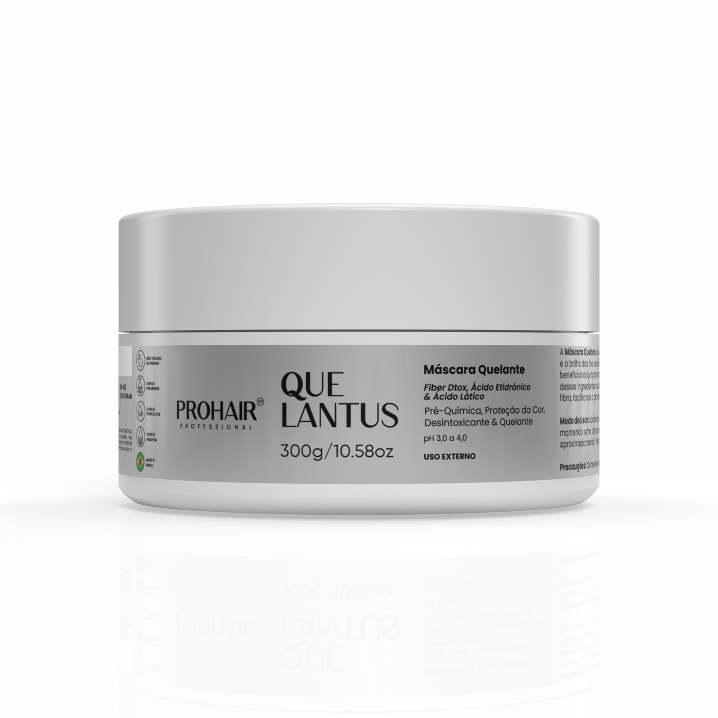 Máscara Zero Metal Quelantus 300g - Prohair