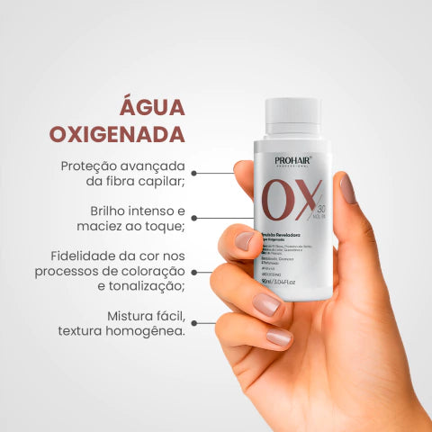 Água Oxigenada OX 30 Volumes 90mL - Prohair