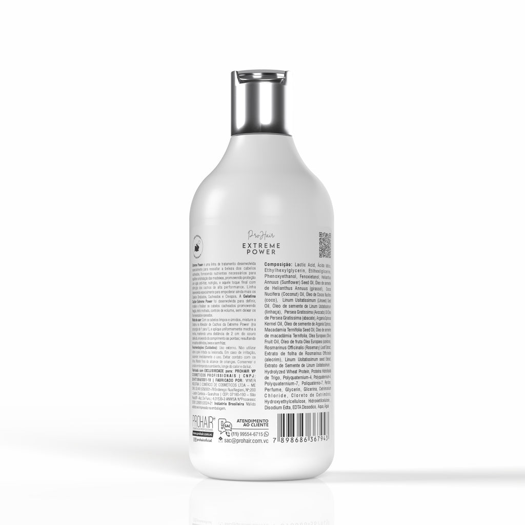 Gelatina Para Cachos Extreme Power 500mL - Prohair