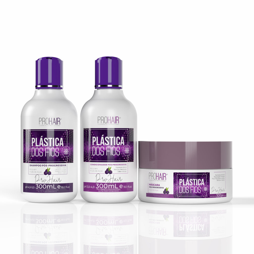 Kit Home Care Pós Progressiva Plástica dos Fios 3 Itens - Prohair