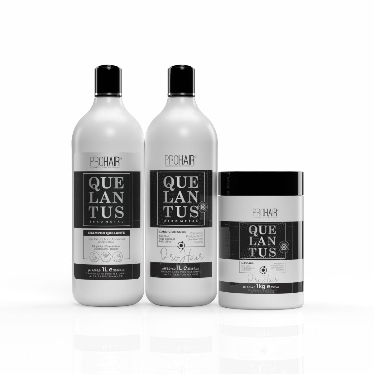 Kit Profissional Zero Metal Quelantus 3 Itens - Prohair