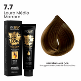 Coloração Profissional 60g Pro Color - 7.7 Louro Médio Marrom