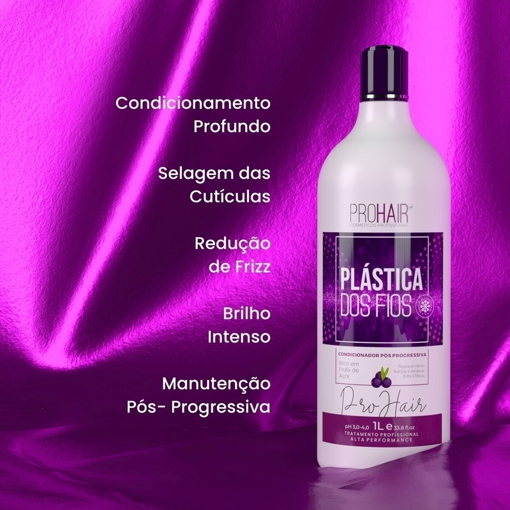Condicionador Pós Progressiva Plástica dos Fios 1L - Prohair