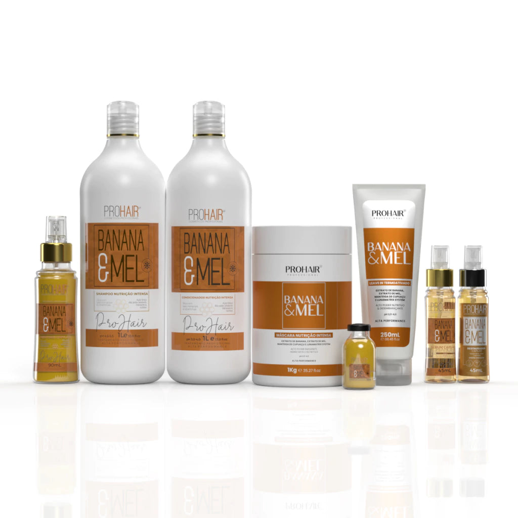 Kit Profissional de Nutrição Intensa Banana e Mel Completo - Prohair