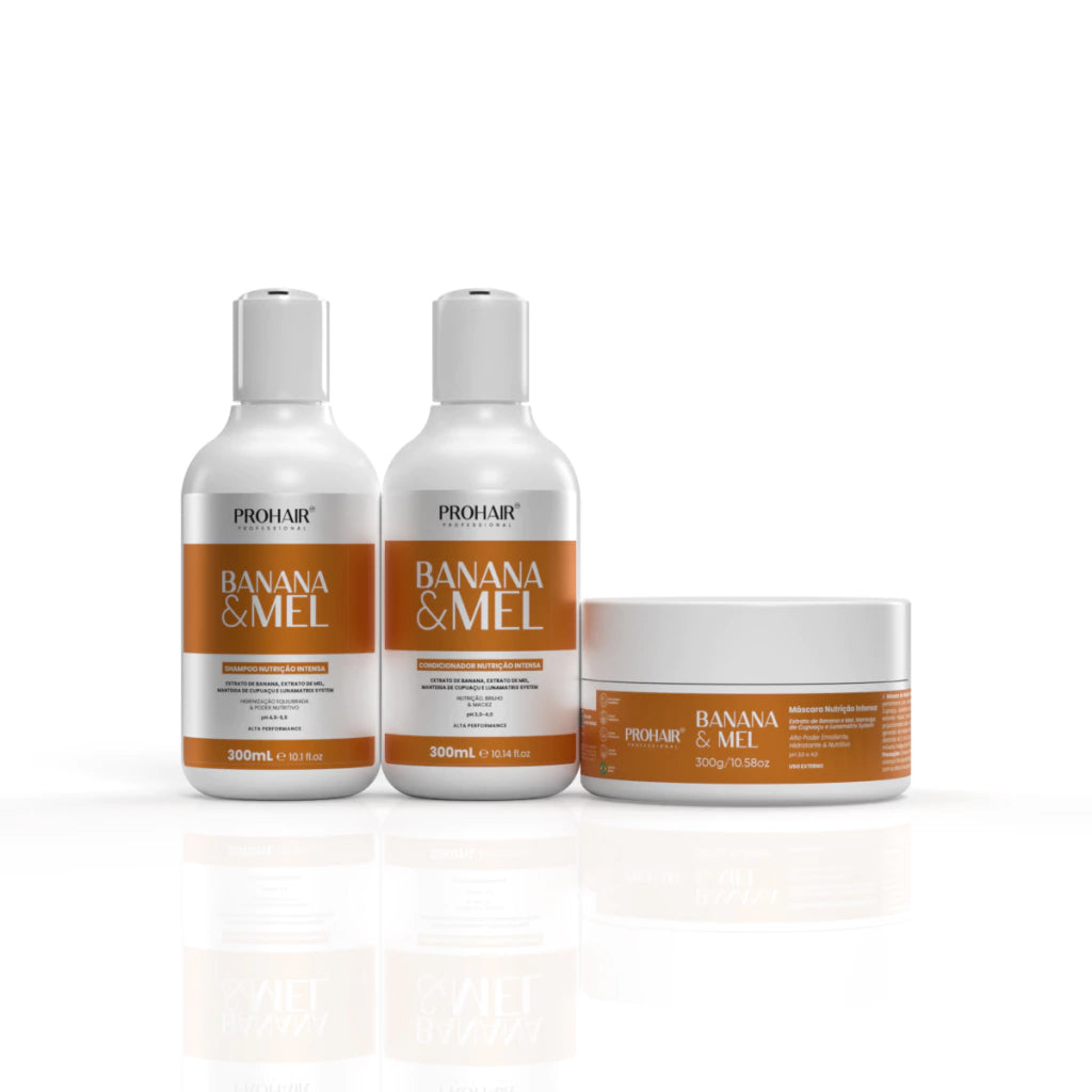 Kit Home Care de Nutrição Intensa Banana e Mel 3 Itens - Prohair