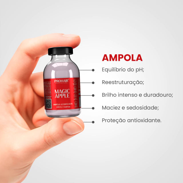 Ampola Acidificante Magic Apple 24mL - Prohair