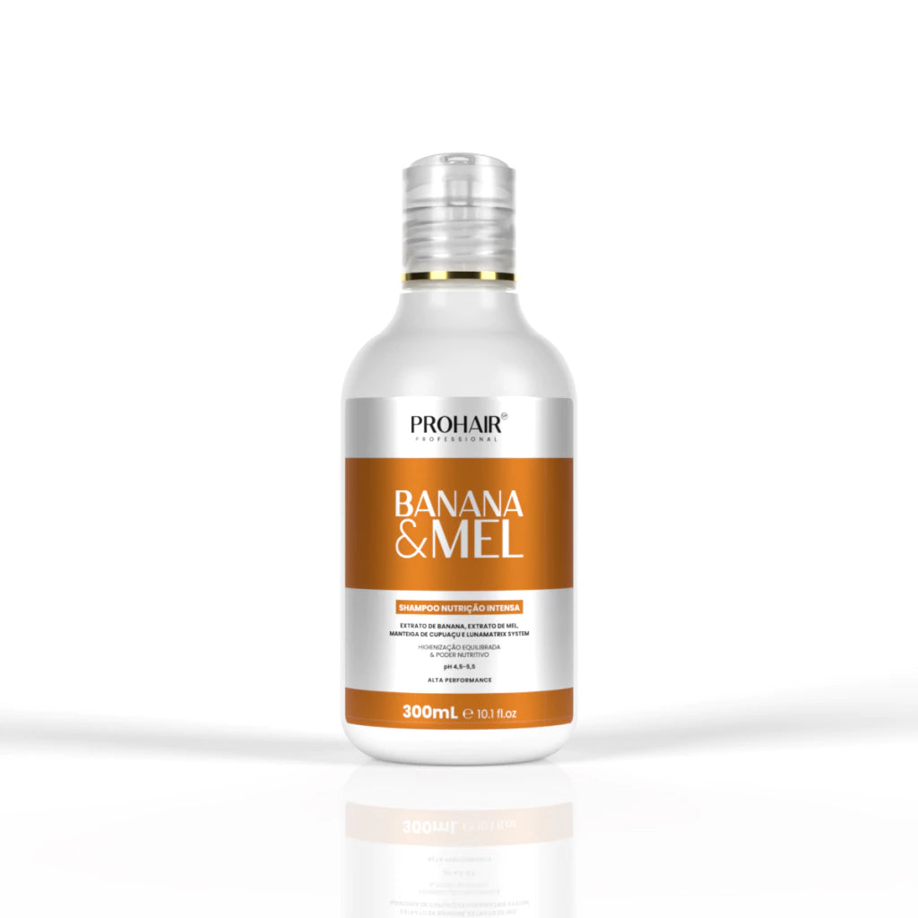 Shampoo de Nutrição Intensa Banana e Mel 300mL - Prohair