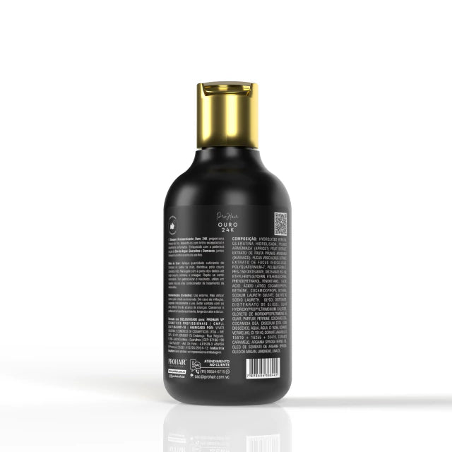 Shampo de Hidratação Ouro 24k 300mL - Prohair